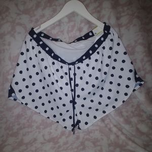 Polka Dot Quick Dry Work Out Shorts XL